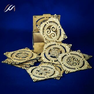 12 sous-verres celtiques et leur boite personnalisable