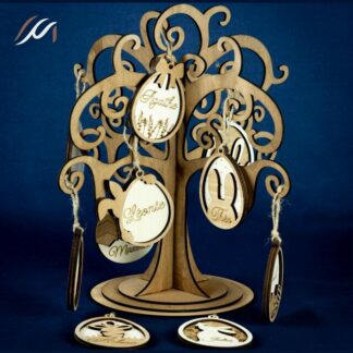 Arbre de Pâques en bois – Décoration de table personnalisable