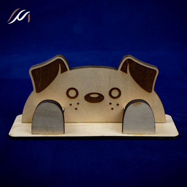 Porte lunettes enfant personnalisé en bois – Support lunettes animal
